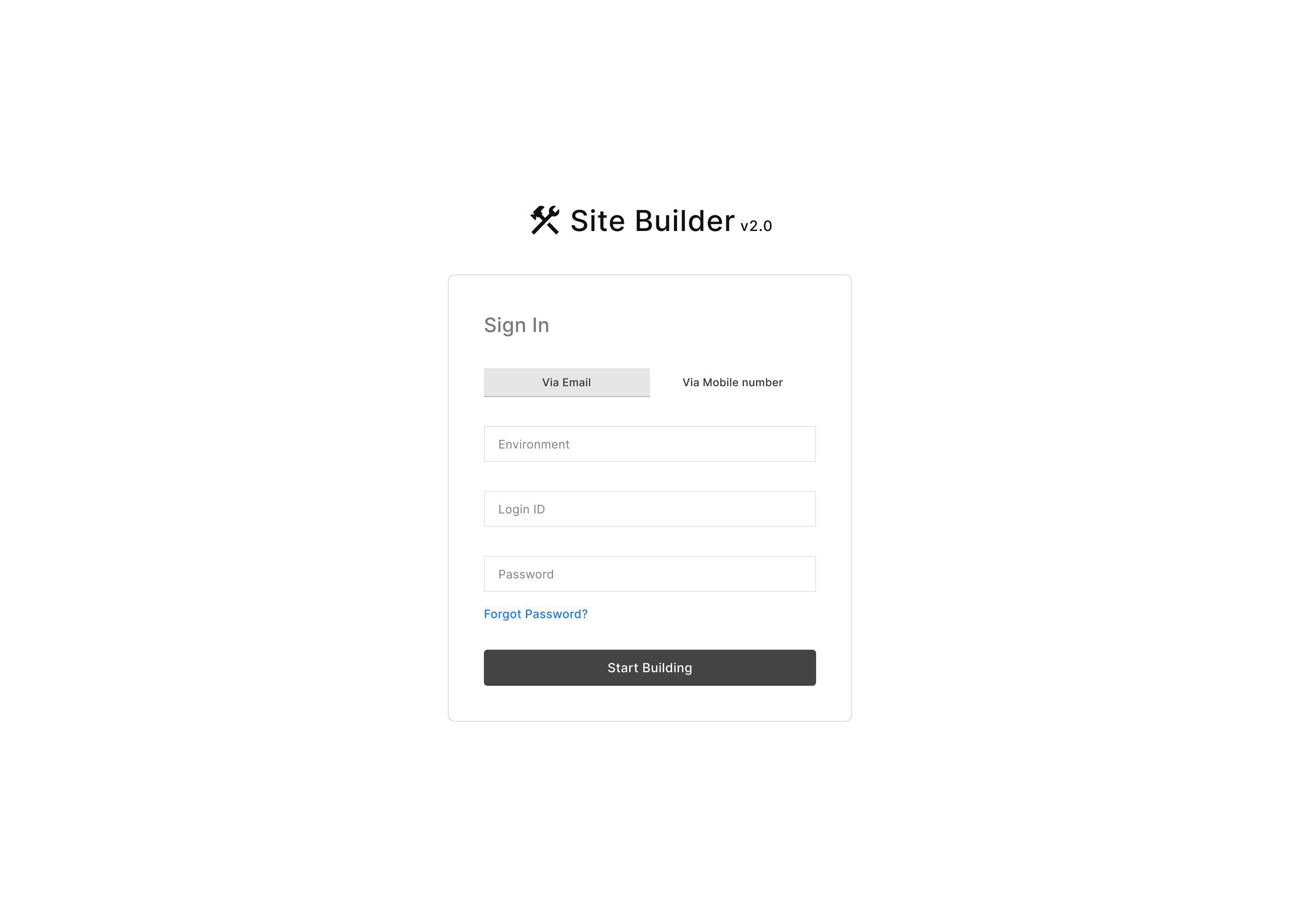 SiteBuilder v2.0
